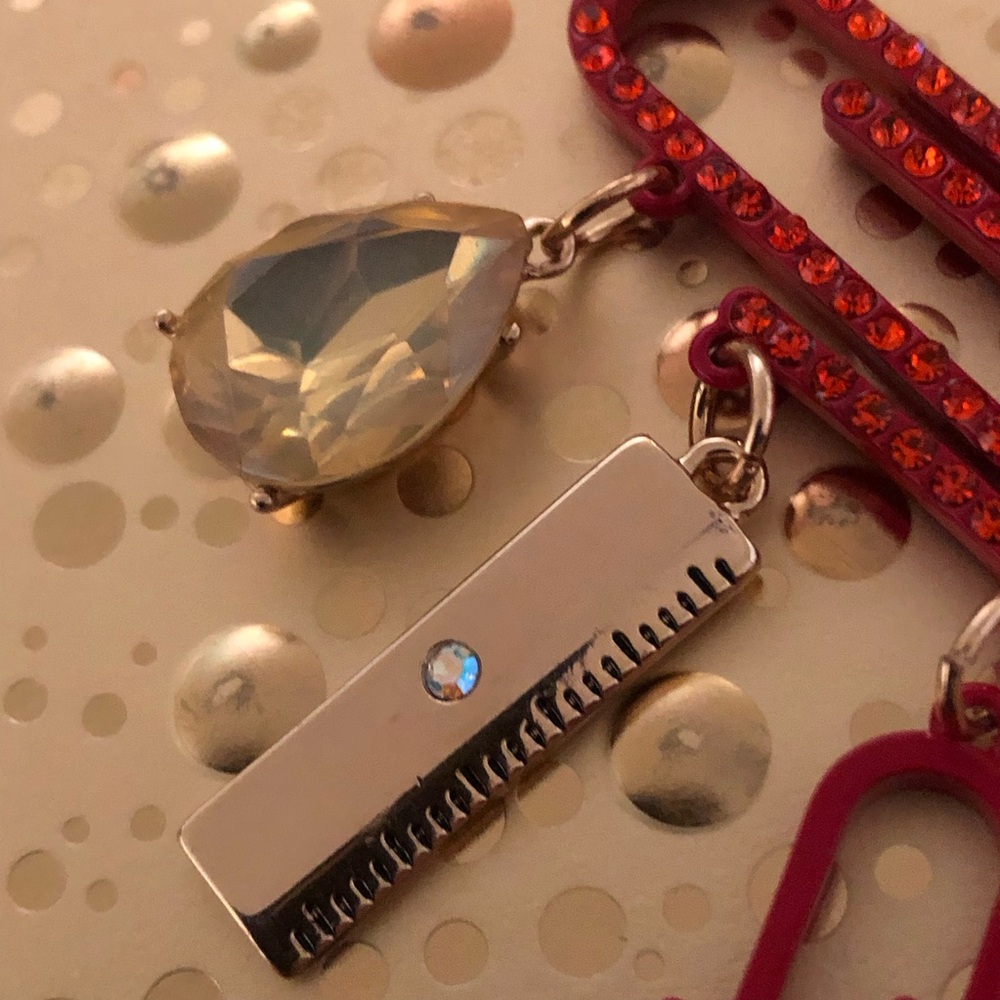Authentic Betsey Johnson Necklace - School Charms Statement Gold Tone, NWT - Picture 9 of 16